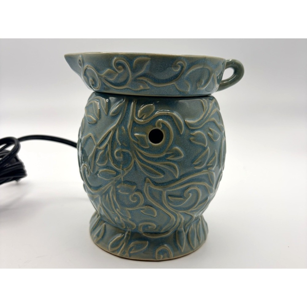Scentsy Warmer Full Size Deluxe Teal Green Rivera